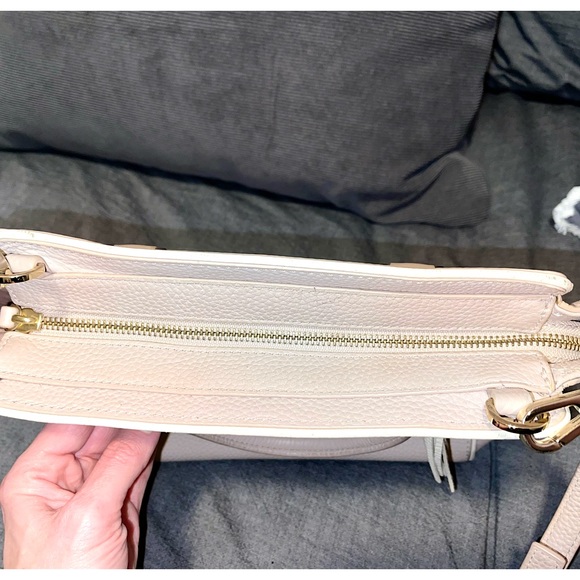 Kate Spade Blush Pink Pebbled Leather Tote Bag w Crossbody Strap - Picture 9 of 10